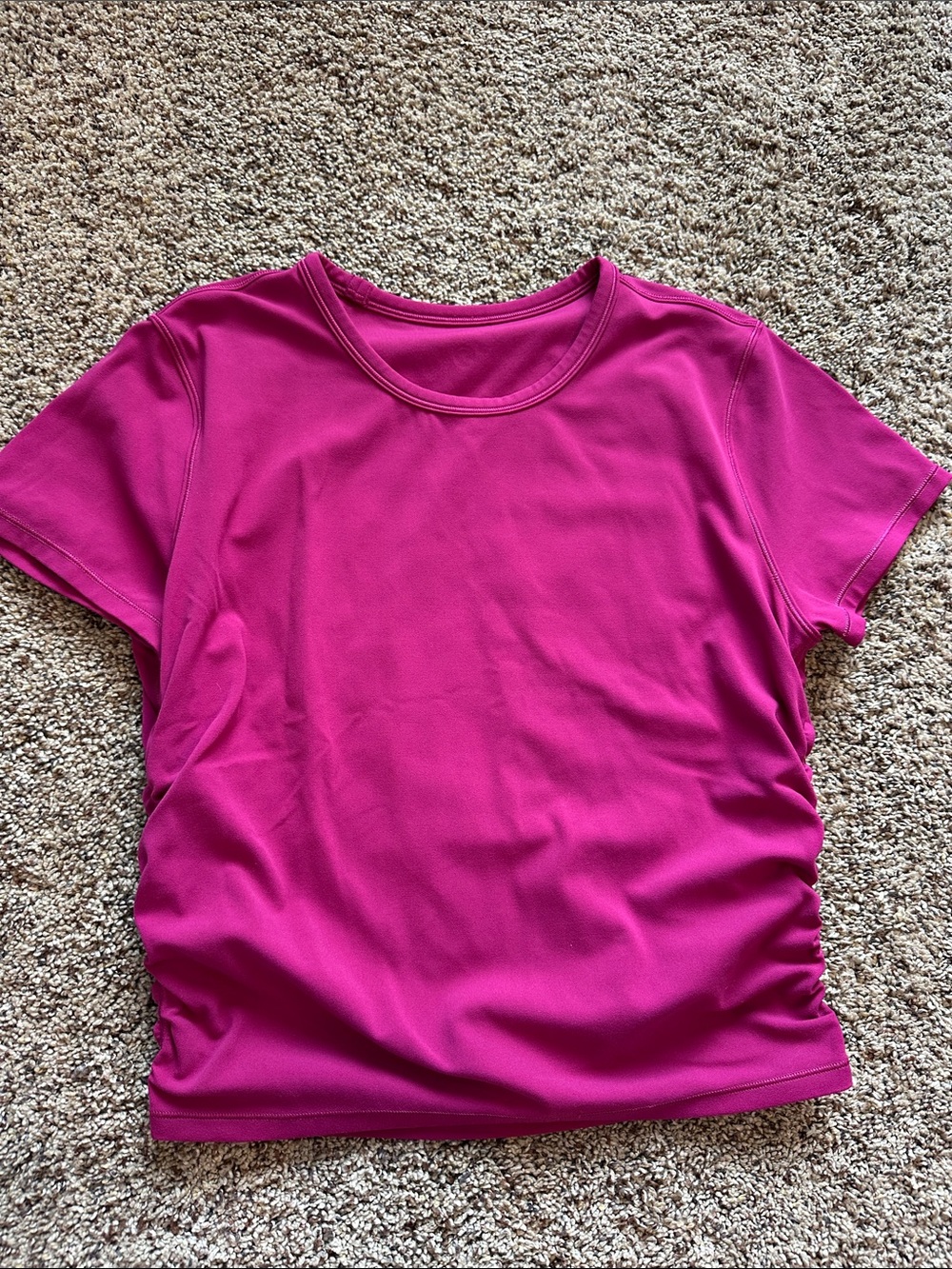 Lululemon Side-Ruched Running Short-Sleeve Shirt